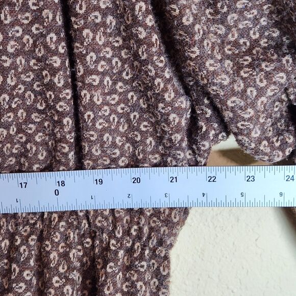 Vintage 1970's  women’s‎ Kay Windsor brown paisley wool XL dress Made in USA - Picture 7 of 10